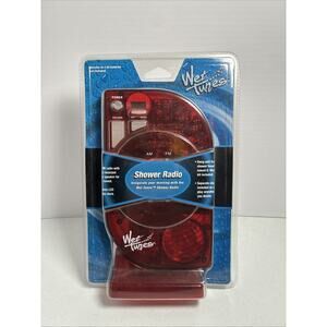 Wet Tunes Red Shower Radio AM/FM New Sealed